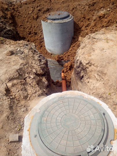 Выгребная яма канализация, водопровод под ключ, се