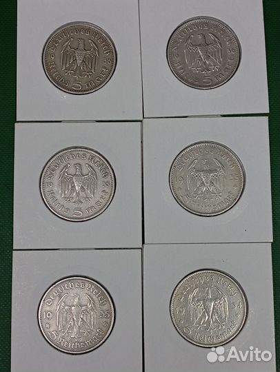 Серебряные монеты, иностранные