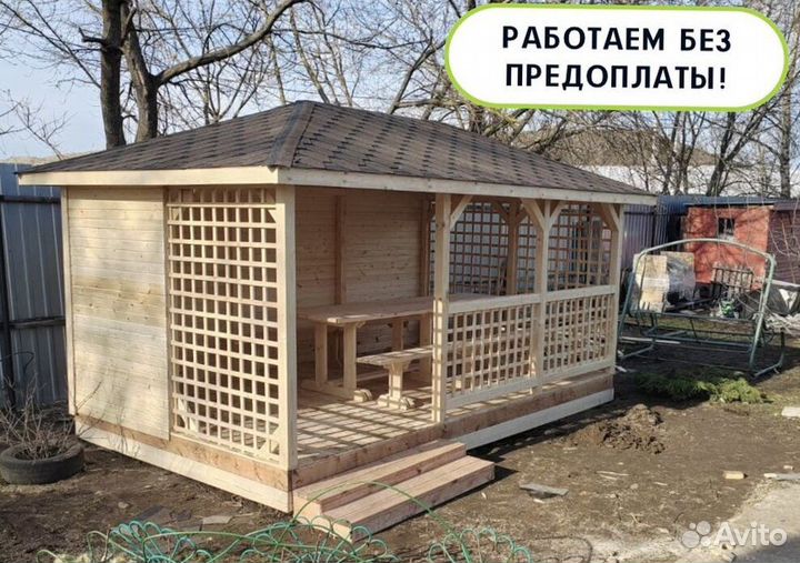 Деревянные беседки для дачи