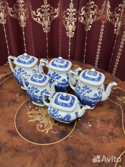 Чайник кофейник villeroy boch rusticana синяя