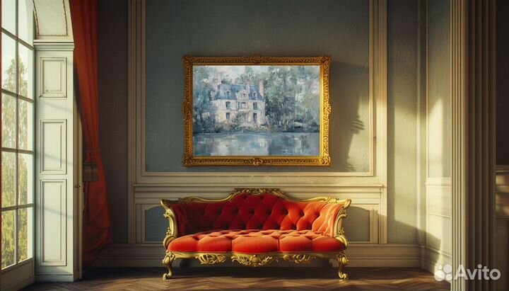 Картина по фото Родной дом премиум