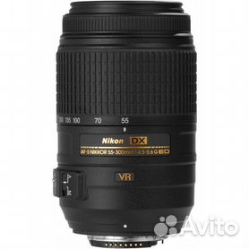 nikon 55-300mm f/4.5-5.6g ed dx vr af-s - Купить объектив для