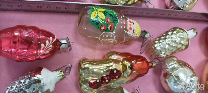 Елочные игрушки СССР - 34 штуки