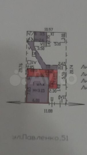 Дом 51 м² на участке 2,3 сот.