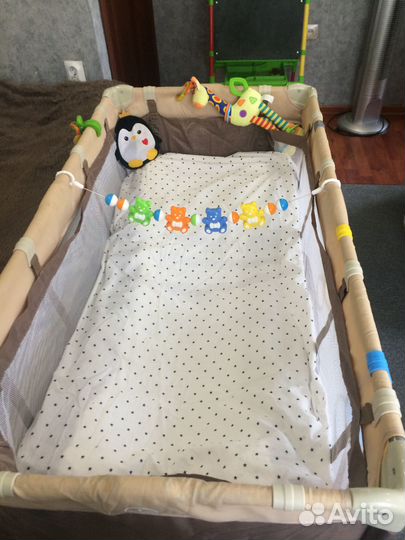 Детская кроватка манеж складная
