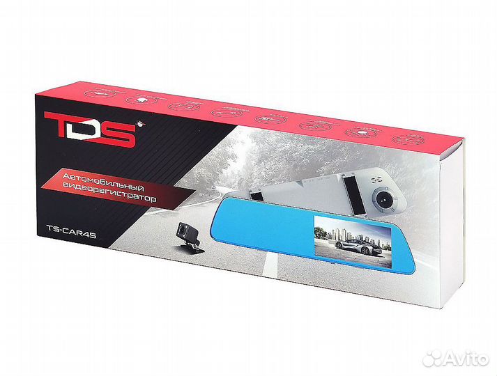 Зеркало-видеорегистратор TS-CAR41 2 камеры