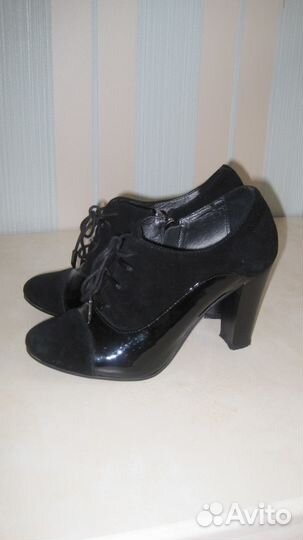 Ботильоны натур. замша, лак, кожа