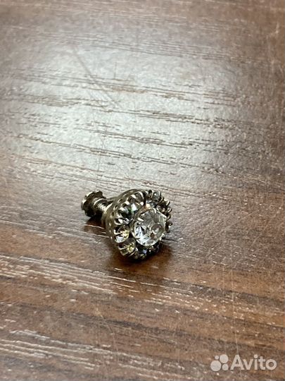 Серьга 875пр с горным хрусталем