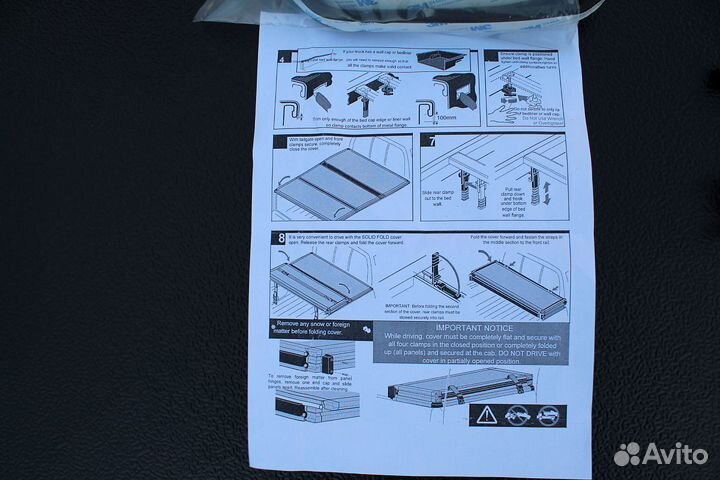 Крышка кузова, трехсекционная Hilux Pick Up 2015+