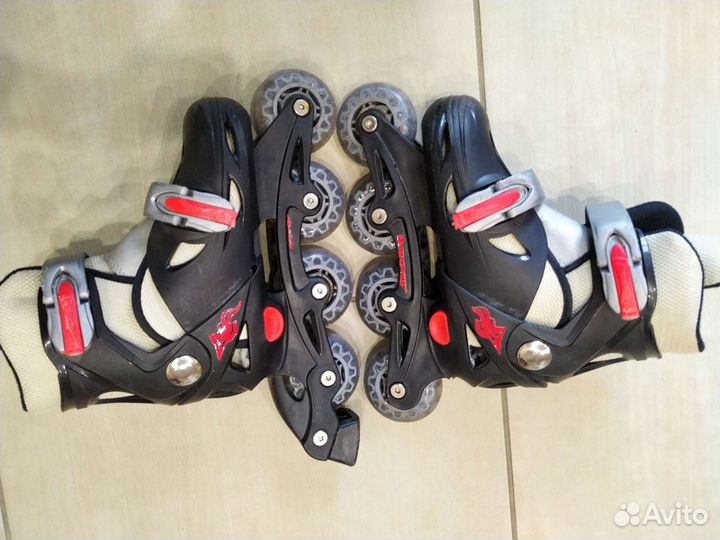 Роликовые коньки раздвижные, 31-34
