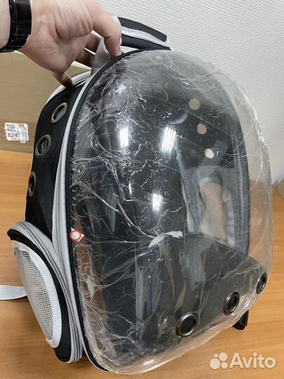 Рюкзак переноска для животных с трещиной пластика