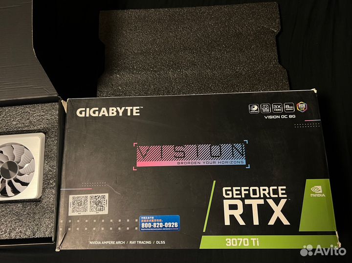 Rtx 3070ti Gigabyte Vision OC (идеал)