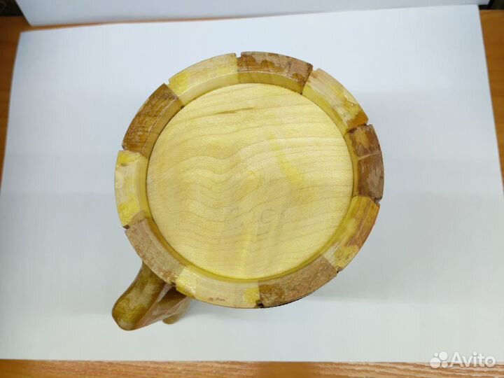 Пивная деревянная кружка