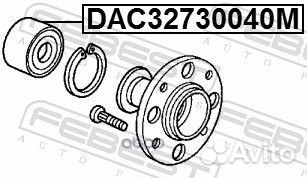 Подшипник ступицы колеса зад прав лев Febest 547