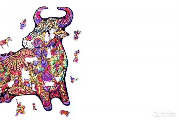 Деревянный пазл Бык (S/83) (Chapa), деталей 83, ра