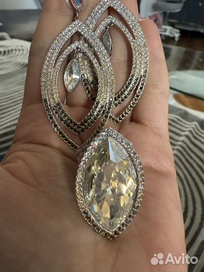 Swarovski серьги и кольцо