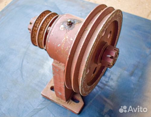 Редуктор в сборе с больш. 2-х руч шкивом на опм-3
