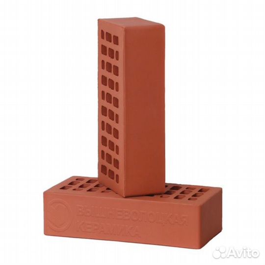 Кирпич облицовочный красный гладкий вкз