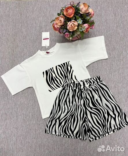 Костюм для девочки зебра от 123 до 158 см