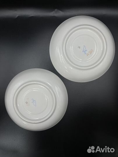 Большая чайная пара Золотое яблоко Дулево (сзр)