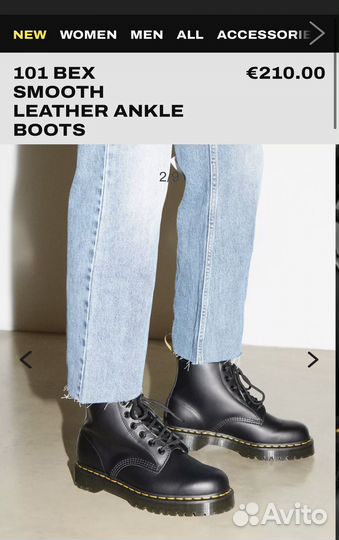 42 Dr Martens 101 Bex Оригинал Новые Ботинки