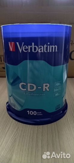 Диски Verbatim CD-R 700mb 52x 80min