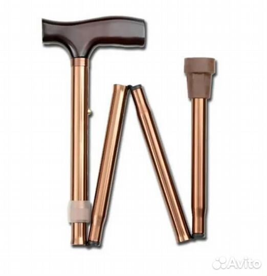 Трость складная Е0601 регулируемая, бронза