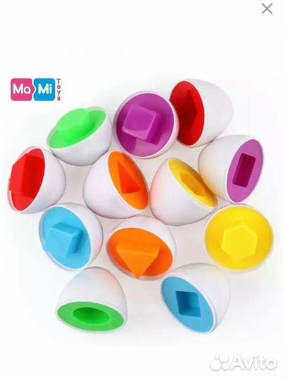 Яйца сортер, развивающая головоломка для детей