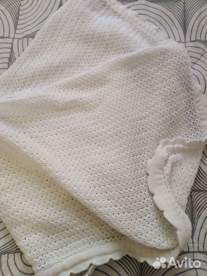 Плед детский вязаный икеа