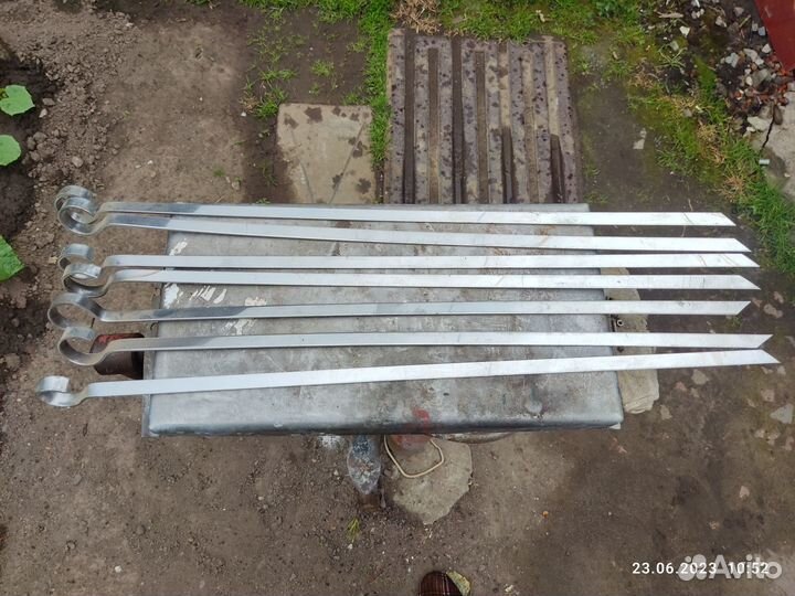 Шампуры самодельные из нержавеющей стали