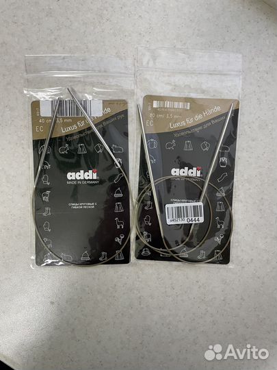 Новые спицы Addi d3,5 леска 40 см