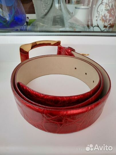 Ремень женский натуральная кожа италия