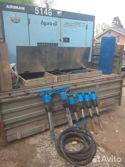 Аренда компресора с отбойными молоткам