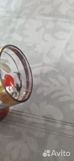 Графин с рюмками СССР синий