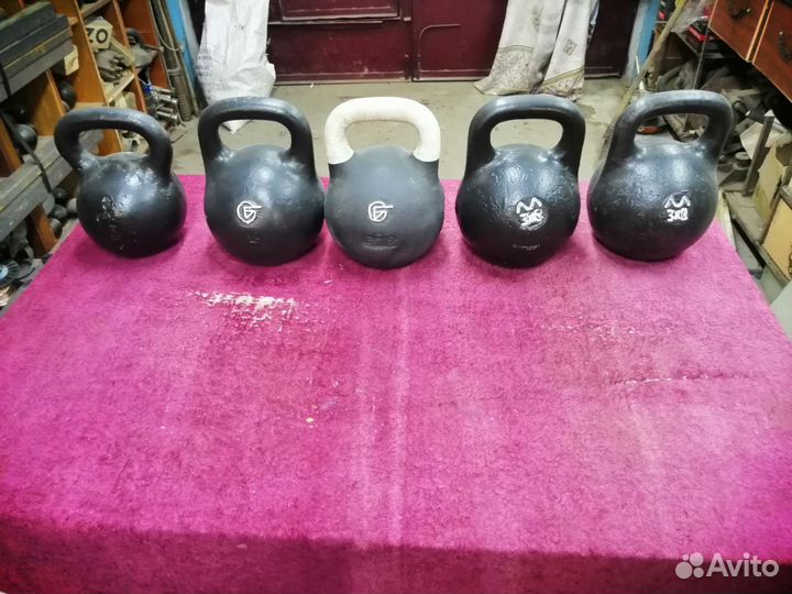 Гири 16.24.32кг.много