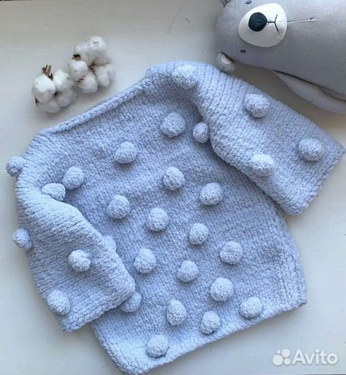 Кофта из плюшевой пряжи