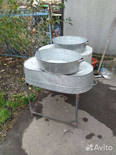 Тазик оцинкованный