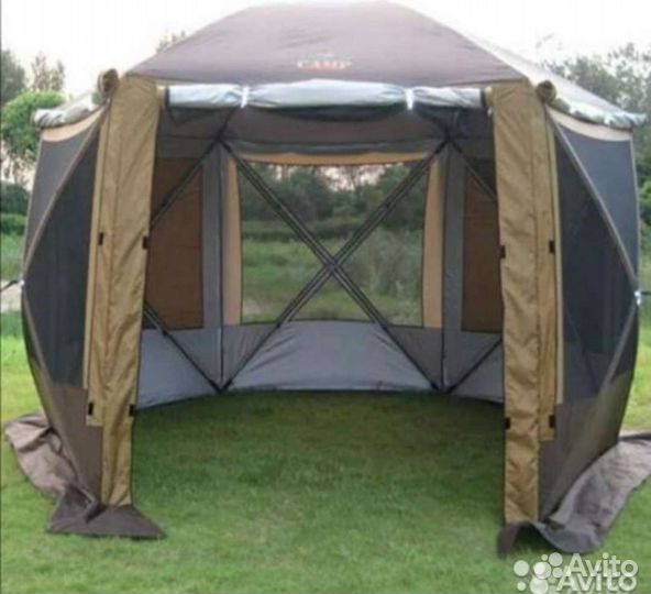 Тент-шатер автомат шестиугольный 6601
