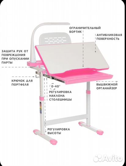 Комплект растущей детской мебели