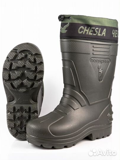 Мужские зимние сапоги Эва Чесла для рыбалки -55