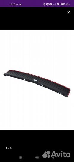 Накладка на задний бампер лада калина 2