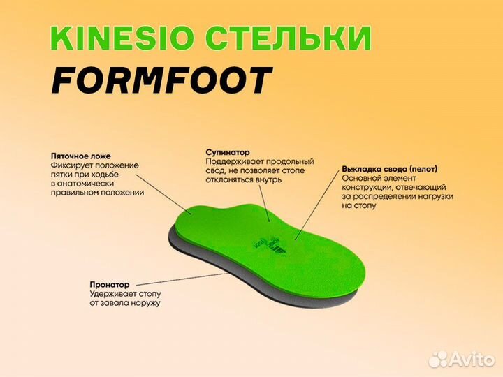Kinesio стельки ортопедические заготовки