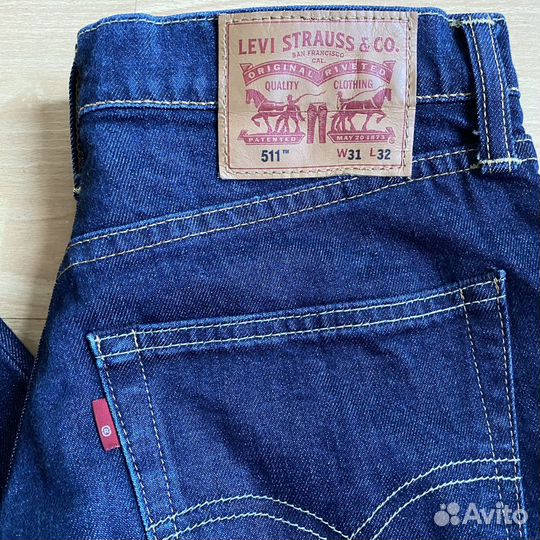 Джинсы мужские levis 511 W31 L32