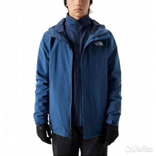 THE north face Windbreaker Jackets Men Blue+Shopping Bag (XXL)(27)