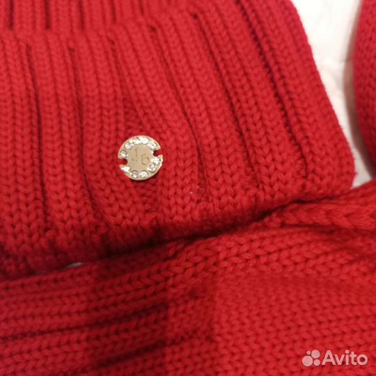 Шапка с шарфом для девочки