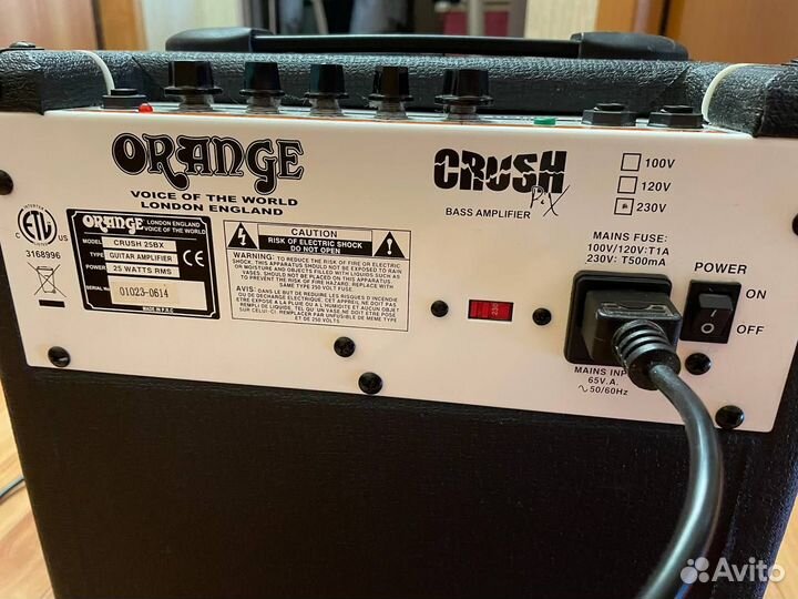 Комбоусилитель для бас-гитары Orange Crush 25BX
