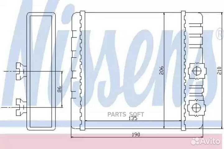 Радиатор отопителя alpina B3 (2000) 3.3 S