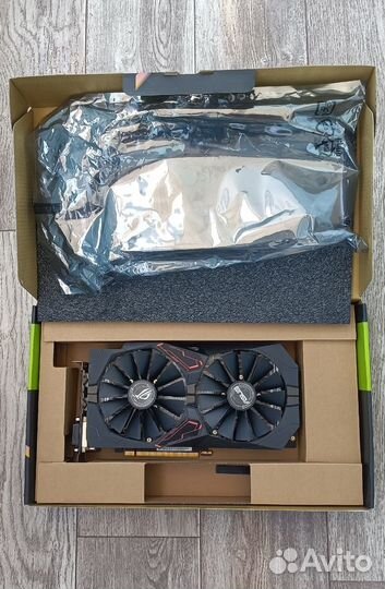 Видеокарта asus GeForce GTX 1050 Ti ROG strix 4gb