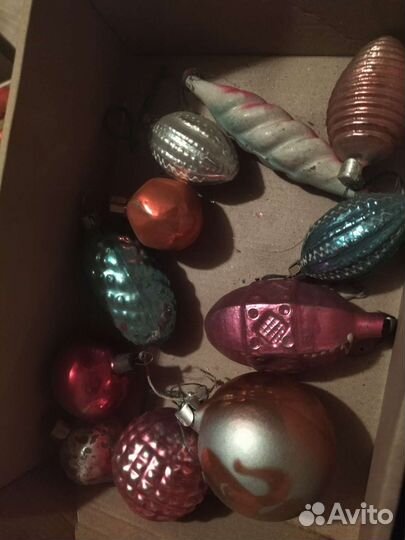 Игрушки ёлочные гирлянда СССР доставка