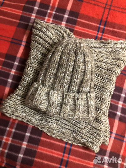 Шапка и шарф(труба) женский